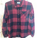 Magellan Plaid Button Down Womens shirt size XL Red Photo 0