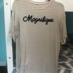 Striped Oversized Flowy Shirt Multi Size L Photo 0