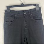 Hudson Jeans HUDSON James Black Beauty Coated High Rise Flare Leg Jeans, Size 27 Photo 6