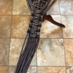 Tommy Bahama NWOT TOMMY VAHAM BROWN WOVEN BEADED AND LEATHER BELT Photo 6