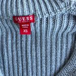 Guess  Long Sleeve Ribbed Choker Sweater  top  Size XSmall Gray Photo 4