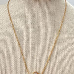 Gold filled over Stainless steel mothers of pearl clover necklace set jewelry Photo 0