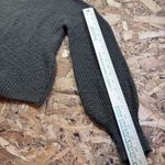 Pink Rose Olive Green Chunky Knit Cropped Sweater Cable Twisted Back Size S Cozy Photo 8