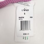 l*space L* Jess Bikini Top in Rosebud Pink Ribbed Size Small NWT Photo 4