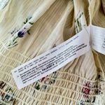 ZARA  Womens Floral Print Ruffled Blouse White Size M Photo 10