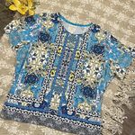 Allison Daley  Floral Print Top Size 2X Photo 0