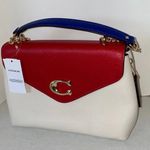 Coach NWT  Red and White Leather Crossbody Bag Photo 2