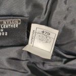 Chia Edgy Vintage Y2K Black Leather & Lace Tiered Ruffle Mini Skirt S TINY FLAW Photo 7