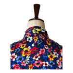 Love moschino Shirt Women 4 Blue Floral Tie Neck Sleeveless Blouse Top Boho Photo 4