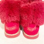 Juicy Couture  Size 8 Red Kissable Suede Boots Style WJ03736W Fleece Lined Photo 3