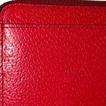 Kate Spade New York Red Pebbled Leather Envelope Wallet Clutch Wristlet Designer Photo 9