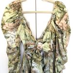 ASOS Design Floral Long Sleeve Ruched Midi Dress Size US 8 Photo 6