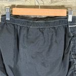 Nike Black Drawstring Skirt Women’s Small Reflective Swoosh Nylon Mini Athletic Photo 5