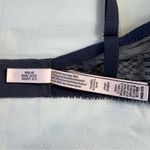 Victoria's Secret  Women's 34DD Incredible Plunge Bra Navy Blue Lace Dainty Photo 5