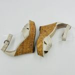Franco Sarto Artist's Collection Raina Putty Sandal 4.5" Wedge Cork Size 7.5M Photo 3