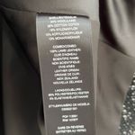 Alice + Olivia black white tweed high low leather trim wool zip front jacket XS Photo 3