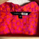 Tara Jarmon Rozenn Pink Heart Collared Shirt Short Sleeve Midi Dress Size 10 Photo 15