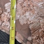 Akira Chicago Black Label Floral Applique Sheer Short Sleeve Bodysuit Sz Sm Nude Photo 11