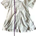 NWT JOSLIN SELENA LINEN MINI SHIRT Dress Size 4 100% Linen White Photo 8