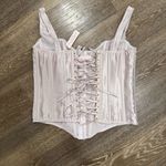 Victoria's Secret Light Pink Satin Corset Top Photo 1
