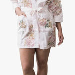 Weddingstar Womens Dressing Robe Floral Belted‎ S/M Pink Size M Photo 0