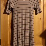 Billabong Hide Away Stone Gray Black Stripe Dress $49.95 EUC XS Style# JD01SBHI Photo 5