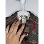 Carlisle Vintage  100% Silk Paisley Print Long Sleeve Button Blouse Womens Size 6 Photo 5