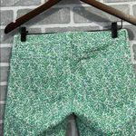 J.Crew  Toothpick Stretch Floral Jeans Straight Leg Zip Front Pockets Green Sz 27 Photo 3