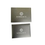 Versace  NWT Brass Medusa Heart Hoop Earrings in Original Box Photo 12