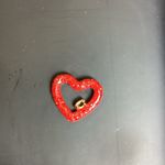 Coach  Glittering Red Heart Stud Earrings Photo 2
