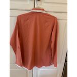 Anthony Richards Coral Orange Zip Up Jacket Long Sleeve Lightweight Women LG Size undefined Photo 3