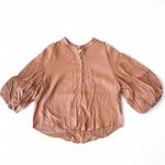 FATE. Terracotta Puff Sleeve Top Photo 1