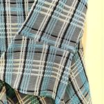 Ming Wang Beautiful  Vintage Plaid Jacket Sweater Peplum Button‎ Front Size Small Photo 5