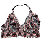 PINK - Victoria's Secret PINK Victoria’s Secret Multi Aztec Lightly Lined Lace Bralette Bra size Medium Photo 1