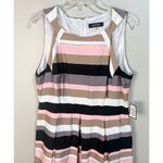 Nine West  Tutu Pink Pebble Sleeveless Pleated Dress Size 12 NWT Photo 3