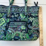 Vera Bradley  Tote Bag‎ Quilted Floral Lightweight Travel Carry On Green Photo 8