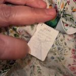 Andrew McMullan Vintage Floral Cotton Button Up Housecoat‎ Size Small White Photo 6