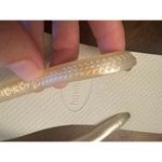 Havaianas  white sandals flip flops women's 6/7 Photo 2