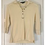 Ralph Lauren Lauren ivory collared polo shirt size m petite Photo 1