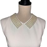 Betsey Johnson Betsy Johnson Women’s Sheathed Dress Pearl Embellished Collar Off White Size 4 Photo 4