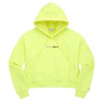 Teddy Fresh  Highlighter Yellow Cropped Hoodie Photo 0