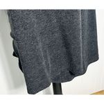 Women's V Neck Front Back Bell Sleeve Pullover Top Charcoal Gray Size Medium Gray Photo 4