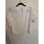 Drew Saks 5th Ave Luxury Brand  Blouse with Ruffle Sleeves Photo 4
