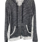 Cato Plus Size 18W 20W Jacket Gray Knit Hooded Pockets Raw Full Zip 1463 Photo 0