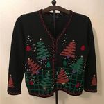 Rebecca Malone women’s beaded Christmas sweater size Large Photo 0