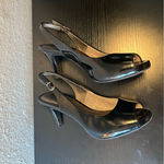 Life Stride Teller Sandal Soft System Black Peep Toe Sling Back Size 7 Women’s Photo 7