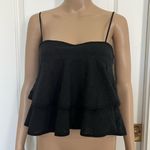 Aqua Green Elegant Black Women's Flounce 3 laters adjustable spaghetti straps large built i Photo 1