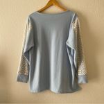 Flora Nikrooz Sweatshirt Pajama top Blue. Photo 6