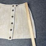 Nectar Clothing  Corduroy Skirt Small Tan Button Front Mini‎ Short Lined Photo 10