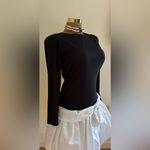 Gilberti Black & White Bubble Vintage 1980’s MIDI Dress Bow & Drop Waist Sz 10 Photo 1